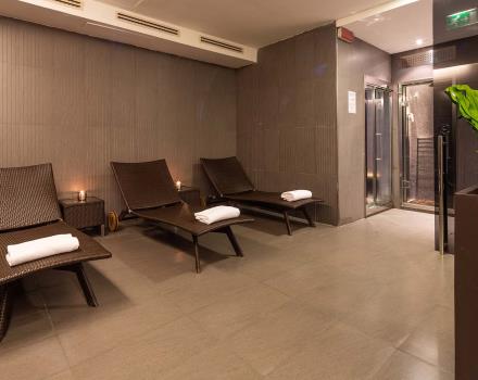 Hotel Goldenmile Milan, comfortable 4 stars on the outskirts of Milan, has a wellness area in which to enjoy pleasant moments of relaxation.